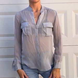 BCBG MaxAzria sheer shirt
